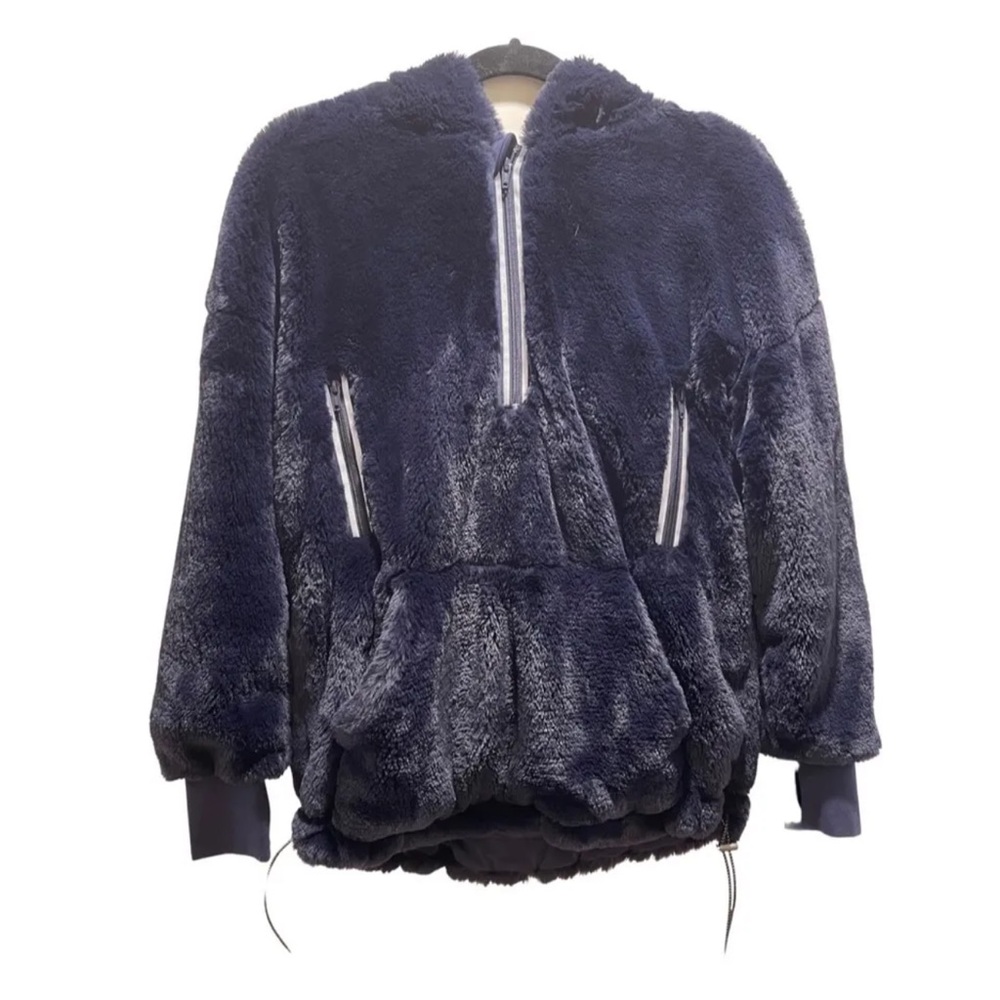 Free People Fuzzy Pullover XS Navy Blue